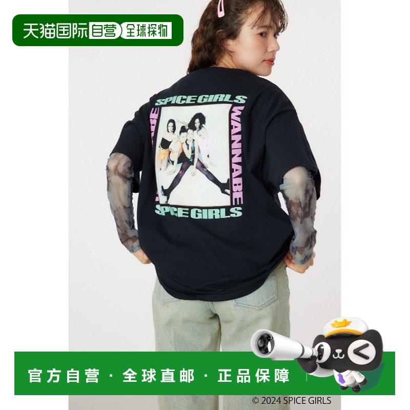日本直邮RODEO CROWNS WIDE BOWL 女士SPICE GIRLS宽松长款T恤 42