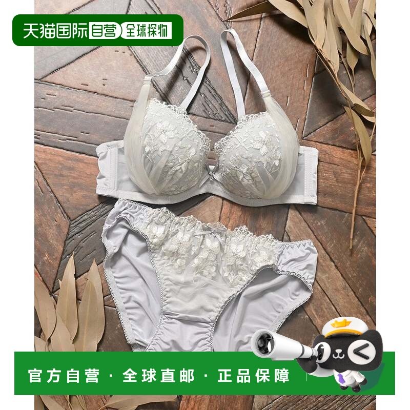日本直邮Honeys 花刺绣薄纱胸罩套装 女士内衣 [HN6029EW008416],运动服/休闲服装,运动内衣套装,淘宝优惠券,粉丝福利购,淘宝优惠卷