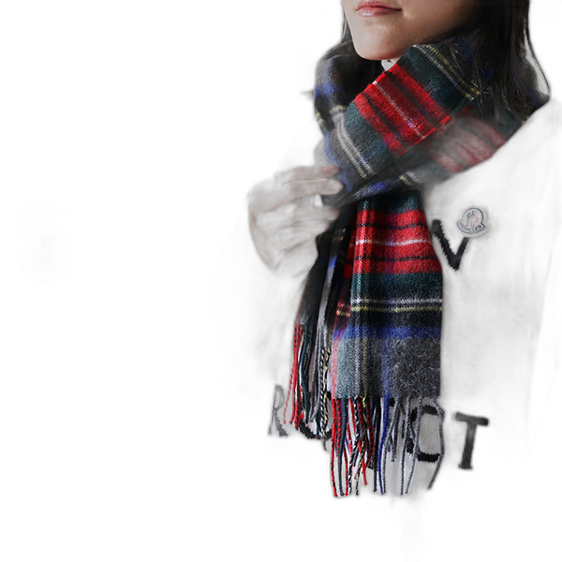 日本直邮johnstons品牌通用款围巾/丝巾/披肩POMPADOUR- CASHMERE