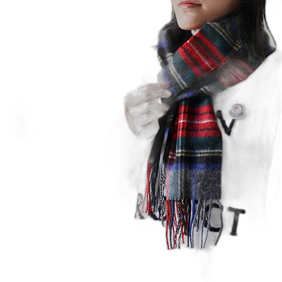 日本直邮johnstons品牌通用款围巾/丝巾/披肩POMPADOUR- CASHMERE