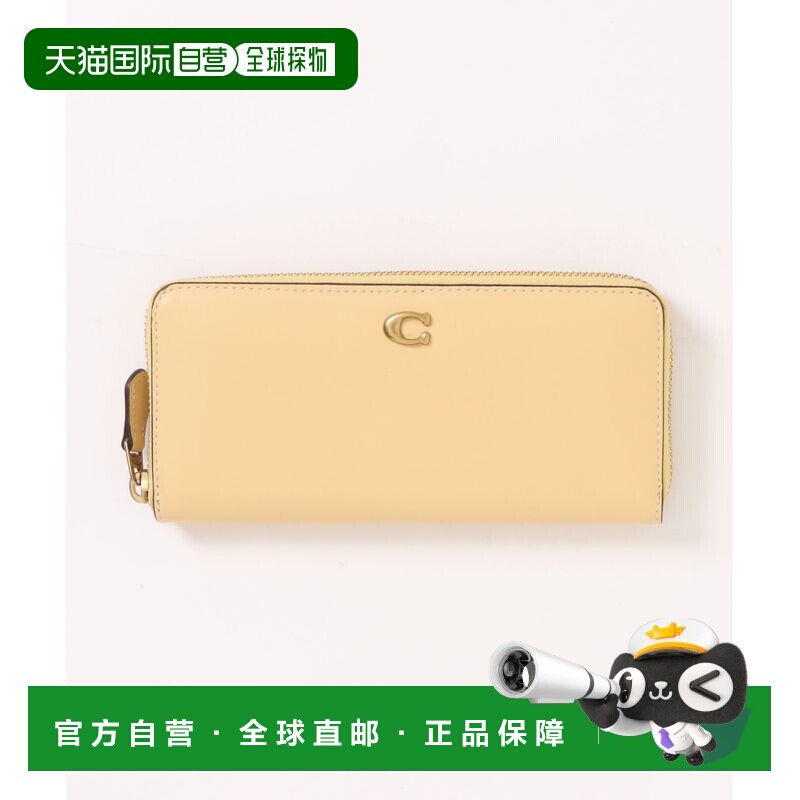 日本直邮COACH 蔻驰 女士 轻奢小牛皮风琴拉链长钱包 CS032 B4VN