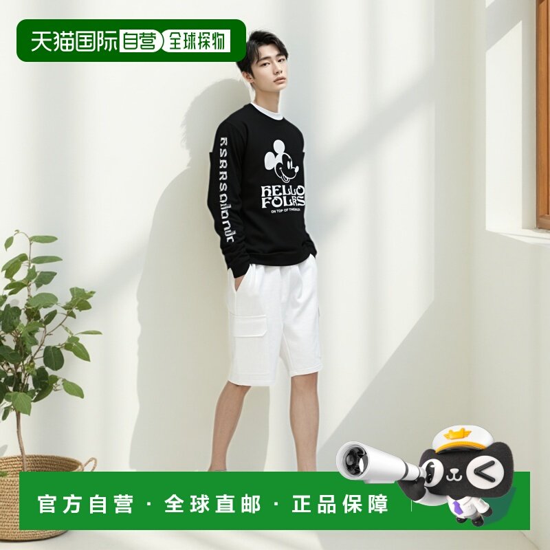 1h可退 日本直邮MANASTASH 男装 迪士尼联名 米奇长袖T恤 宽松 重