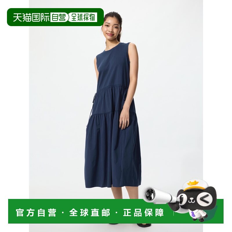 日潮跑腿UNIQLO优衣库 层叠式连衣裙/无袖女装夏季新款487286图片