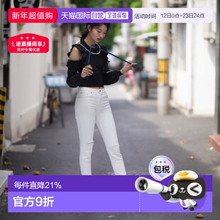 日本直邮日潮 GRL 珍珠蝴蝶结荷叶边露肩长袖雪纺上衣 AN1521