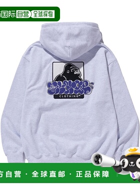 1h可退 日本直邮XLARGE 男女同款涂鸦图案刺绣连帽卫衣 101244012