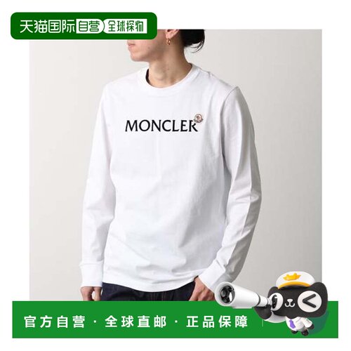 日本直邮Moncler T恤 8D00009 89AYY 长袖 针织衫 长袖T恤 标志T