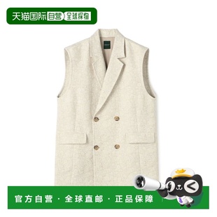 双排扣植物提花背心 女装 宽松百搭设 日本直邮SOULEIADO 1h可退