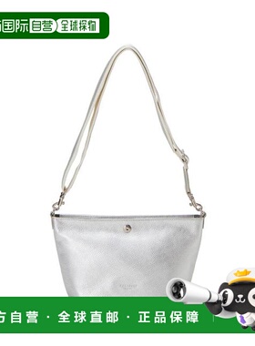 1h可退 日本直邮TOPKAPI 软质皱纹织带拼接设计 真皮 迷你斜挎包