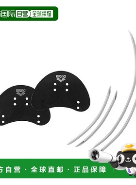 日本直邮ARENA-竞技场手指桨AS5SAZ34U游泳练习设备：黑色X黑色竞