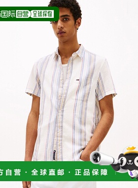 1h可退 日本直邮TOMMY JEANS 男士条纹常规版衬衫 DM21302