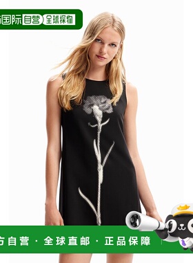 日本直邮Desigual 花图案围裙连衣裙 DE819EW23266 连衣裙