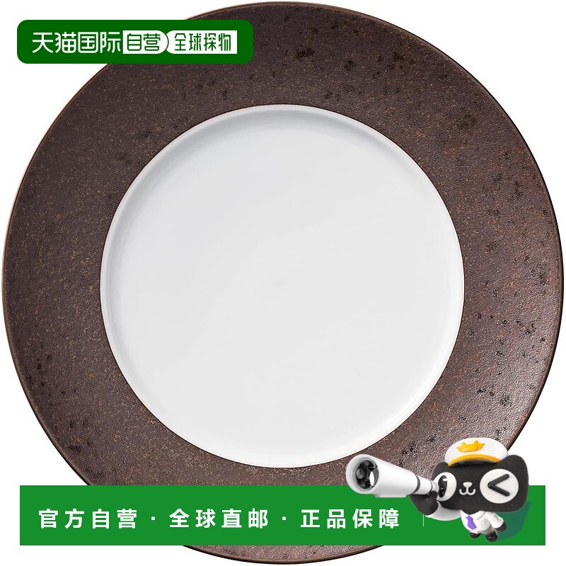 【日本直邮】则武 盘子 28cm Cliff（无银线）微波炉适用 单品 棕