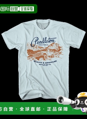 1h可退 日本直邮PENDLETON 公路旅行图案T恤