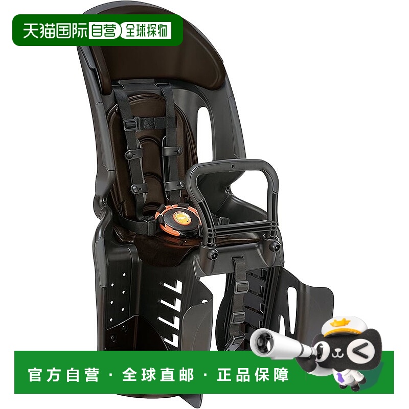 【日本直邮】OGK自行车儿童后座椅 带头靠安心舒适黑/棕RBC-011DX