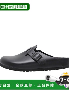 1h可退 日本直邮BIRKENSTOCK男士Boston EXQ LENA黑色皮革拖鞋 BS