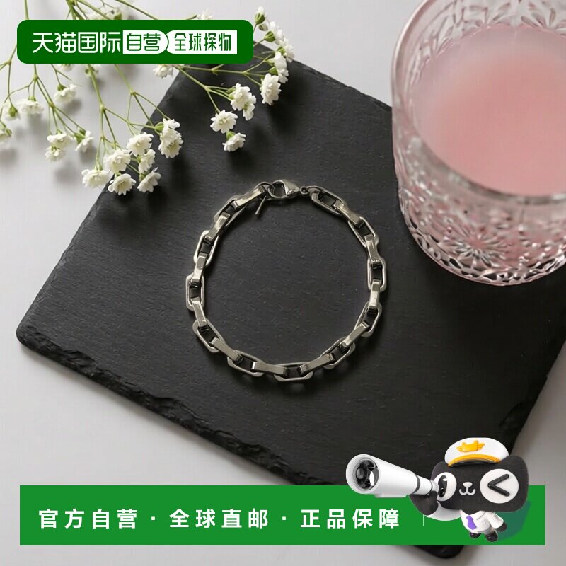 日本直邮SMELLY 男士 手术钢方形链式手链 SM261301205003配饰