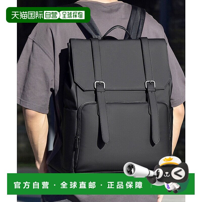 日本直邮florge 防水涂层大容量皮革质感都市翻盖单肩背包/双肩包