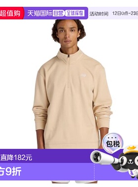 日本直邮New Balance Brushed 双针织半拉链套头衫 AMT53170DLA