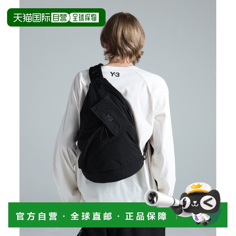 1h可退 日本直邮Y-3 男女同款 尼龙轻量防水斜挎包 半透明Y-3 log,运动包/户外包/配件,腰包,淘宝优惠券,粉丝福利购,淘宝优惠卷