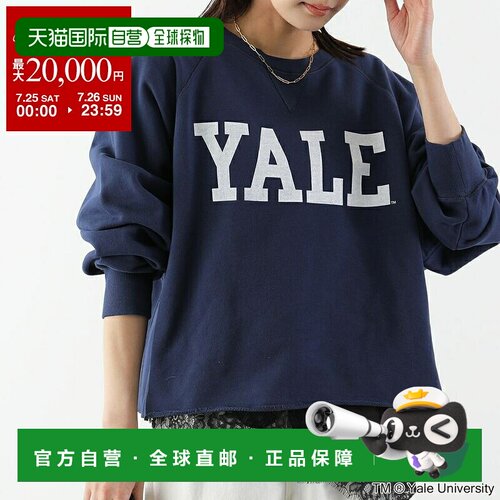 日本直邮GOODROCKSPEED YALE 女士圆领长袖卫衣 26YAL003W 藏青色