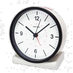 【日本直邮】seiko精工闹钟电波自动对时闹钟白色外观设计