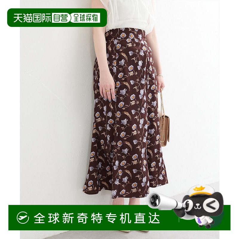 1h可退 日本直邮natural couture 女士花卉鱼尾长裙 0351010600