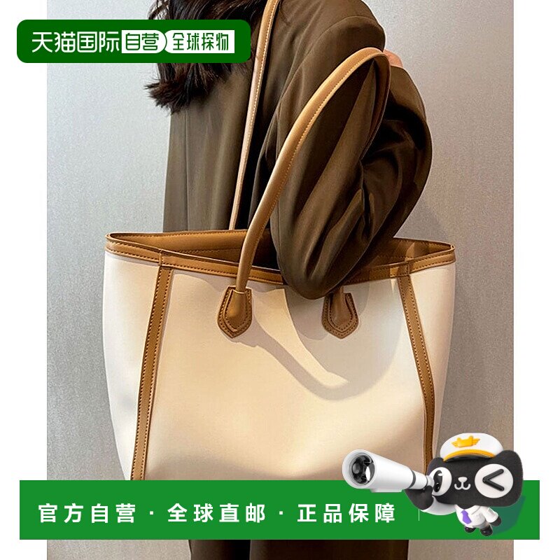 日本直邮florge 可收纳A4文件的皮革触感简约托特包/商务包 FL821