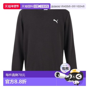 日本直邮PUMA ESS克鲁斯圆领运动衫 TR 691224 01 黑色(男士款)