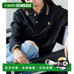 ASSN. POLO 女士 长袖 322 1h可退 鹿仔纹翻领POLO衫 日本直邮U.S.