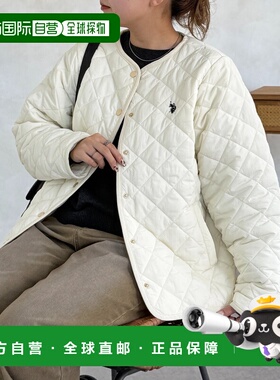 1h可退 日本直邮U.S. POLO ASSN. 女装 轻量菱格纹夹克 无领设计