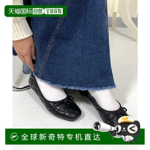 C501898 1小时内可退 日本直邮CRB 女士铆钉装 饰芭蕾平底鞋