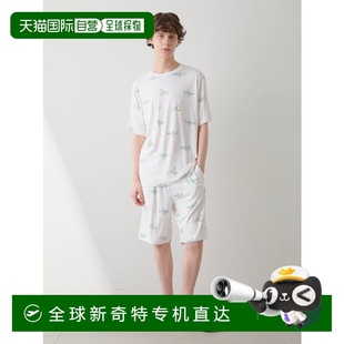 接触冷感鲨鱼图案半身裤 1h可退 夏季 日本直邮gelato pique男士