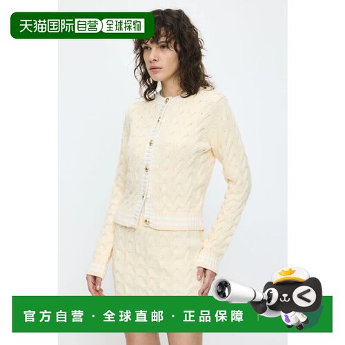 日本直邮MOUSSY LINE 两件套 米白色内搭裙子套装开衫
