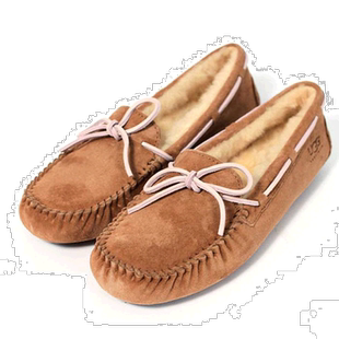 【日本直邮】Ugg女士雪地靴棕色系带徽标简约保暖舒适潮流休闲