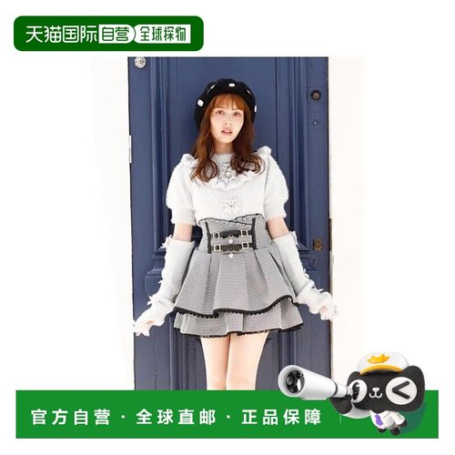 日本直邮日潮 Liz Lisa三连蝴蝶结臂套针织款针织衫长袖外套