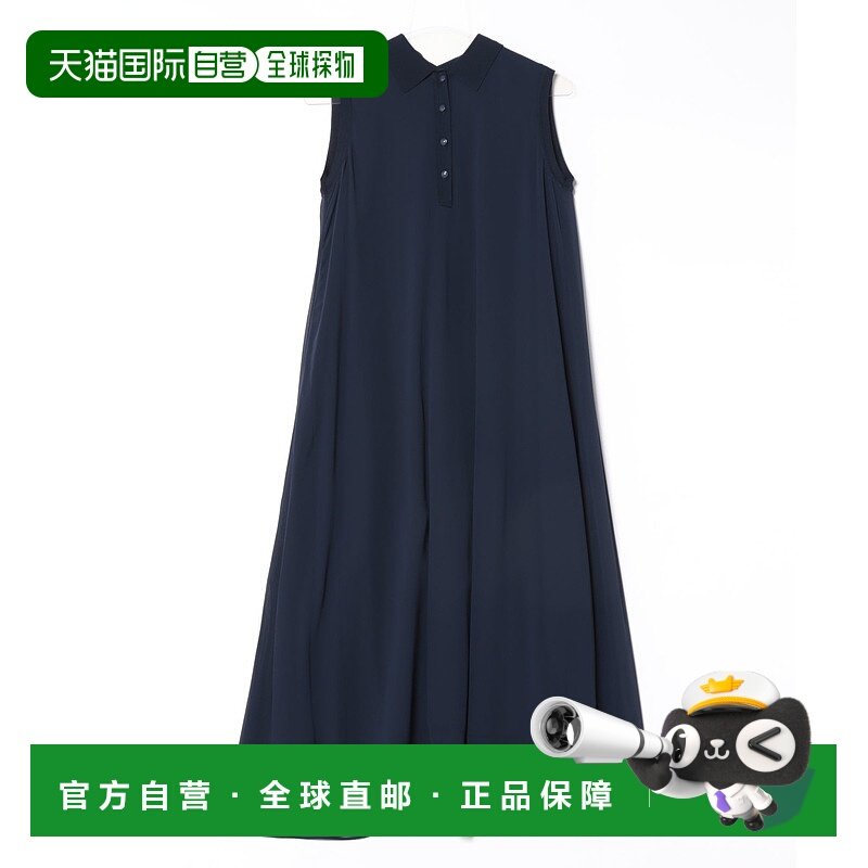 1h可退 日本直邮ANAYI 女装 透感轻盈涤纶雪纺拼接配色连衣裙 102