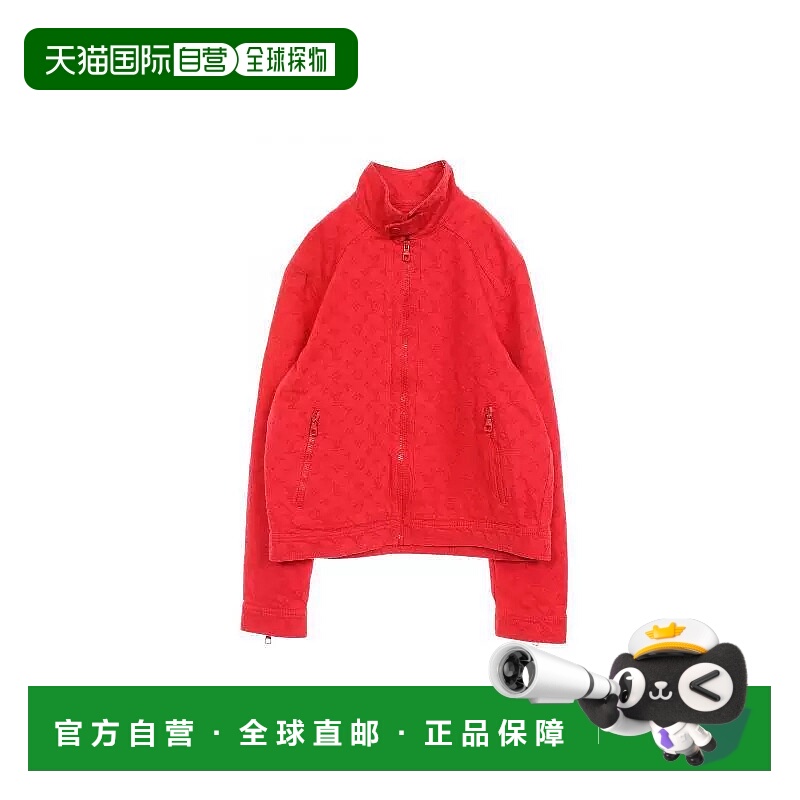 日本直邮中古LV路易威登男A级95新blouson夹克衫帆布外套红色高级