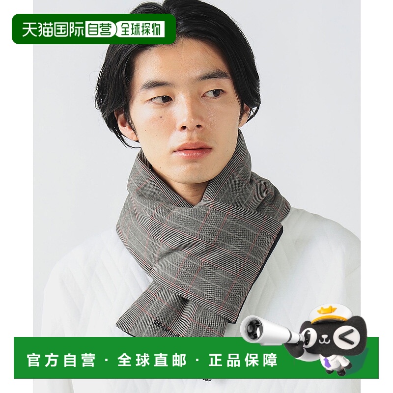 1h可退 日本直邮BEAMS HEART 男女同款 650白鸭绒 格纹羽绒围巾 4