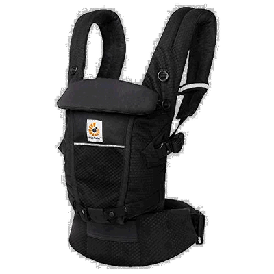 【日本直邮】Ergobaby 背带 EBC ADAPT SoftFlex/石榴石 黑色 哄