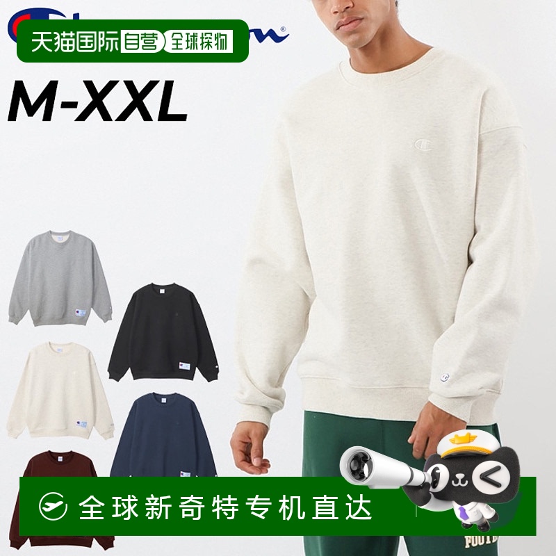 日本直邮Champion 运动鞋长袖男式拉绒衬里保暖素色套头衫休闲男/