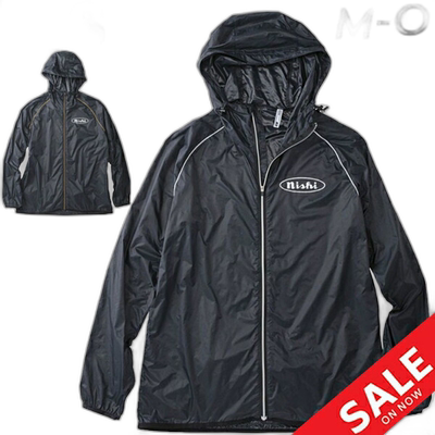 日本直邮风衣外套 NISHI 男女运动服可放入口袋田径跑步健身房慢/