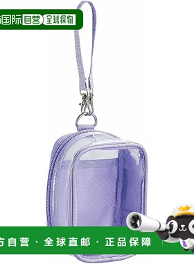 【日本直邮】LIHIT LAB. myfa毛绒迷你收纳包 紫 A3305-10