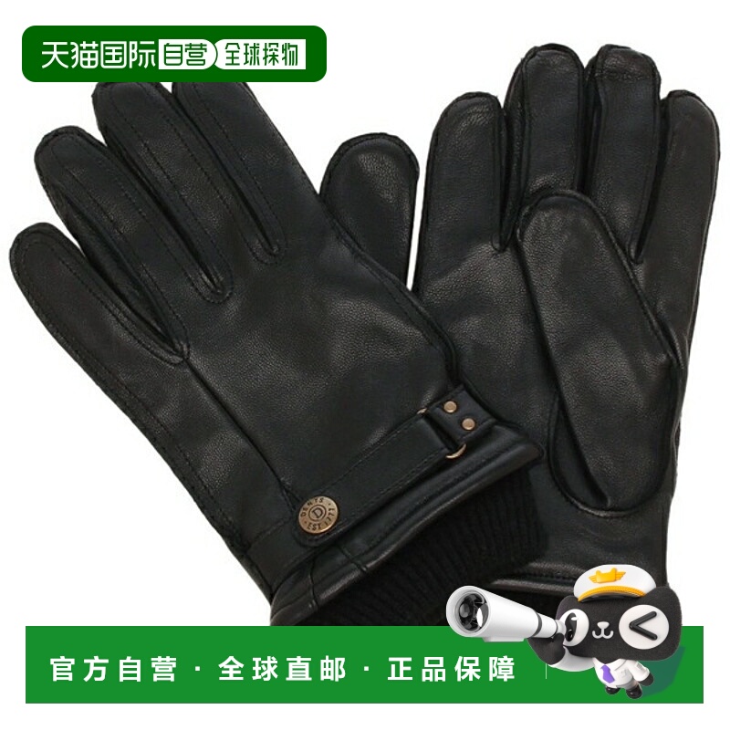 日本直邮Dents Penrith 男士黑色真皮手套DENTS 5-9018