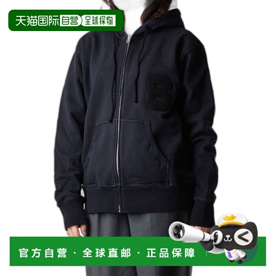 日本直邮MM6 S62GU0082 S25337 卫衣女休闲加厚Off Black XS SM