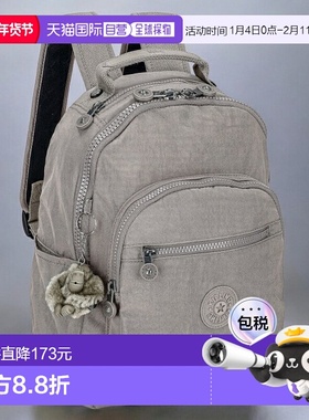 日本直邮Kipling 女士背包 KI408289L 灰色 油脂 旅行 奢华 时尚