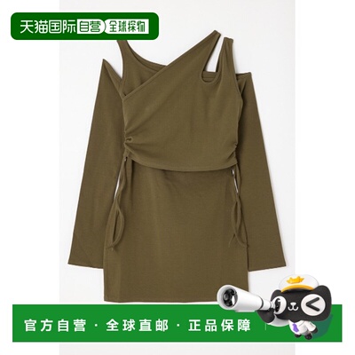 1h可退 日本直邮LAGUA GEM 女士长袖迷你连衣裙+背心套装 510ISM8