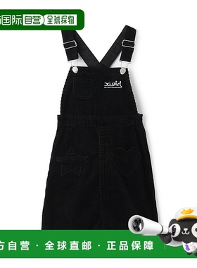 1h可退 日本直邮X-girl Stages 女童宽松星形口袋背带裙 9253305