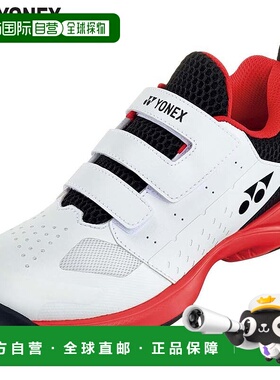 日本直邮 YONEX 青少年动力垫少年 CC 网球鞋比赛地毯球场白色 YO