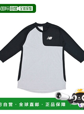 日本直邮 New Balance 男士七分袖棒球不对称上衣[MT41714L]