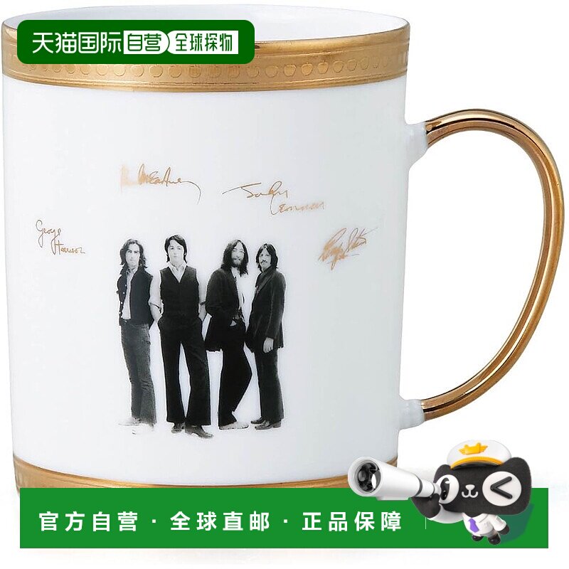 【日本直邮】披头士乐队高级陶瓷杯 (350 毫升) 咖啡/茶高级会员